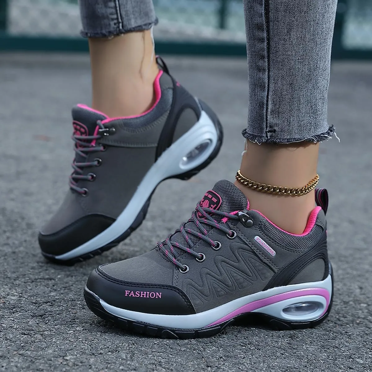 Womens Breathable Walking Shoes Sports Running Sneakers Waterproof Backpacking Climbing Hiking Shoes Camping