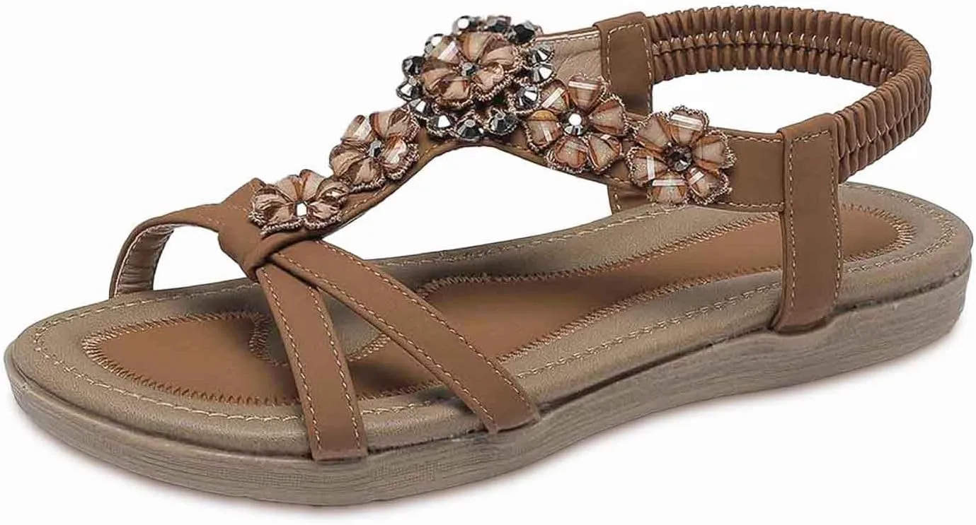 Women's Comfortable Casual Slip On Sandals Breathable Flat Beach Shoes Daily Wear With Lightweight Design Go Hike