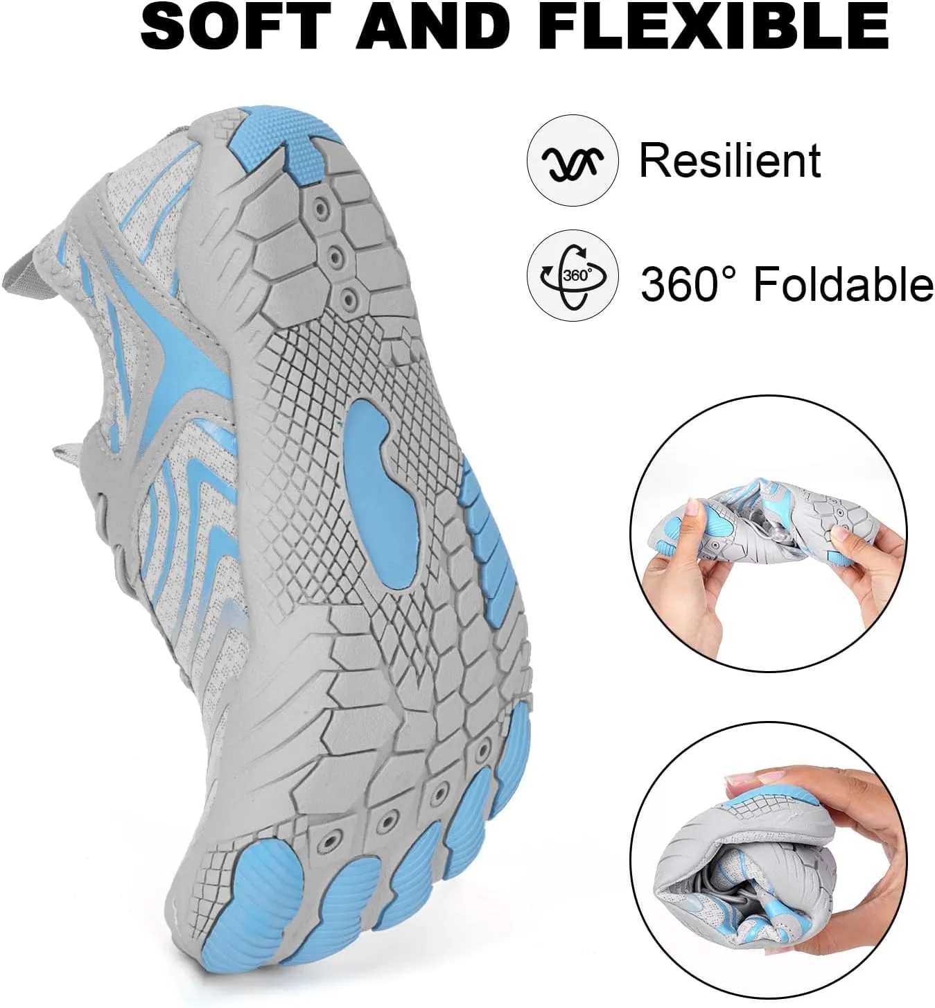 Womens Mens Hike Barefoot Shoes,Non-Slip Healthy Trail Running Shoes,Quick Dry & Non-Slip Fashion Hiking Footwear,Lightweight Wide Toe Box Breathable Surf Comfortwear