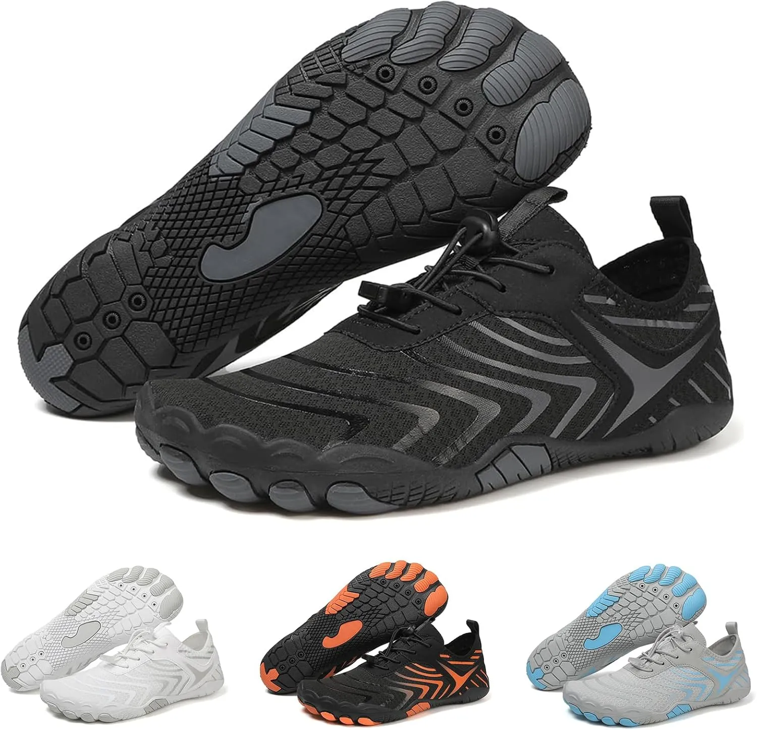 Womens Mens Hike Barefoot Shoes,Non-Slip Healthy Trail Running Shoes,Quick Dry & Non-Slip Fashion Hiking Footwear,Lightweight Wide Toe Box Breathable Surf Comfortwear