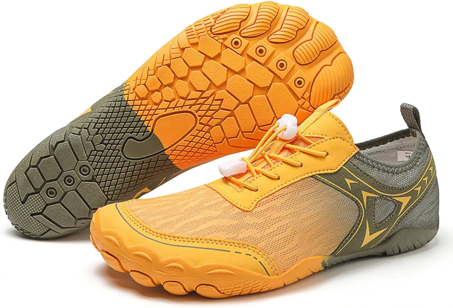 Womens Mens Water Shoes,Healthy & Non-Slip Hike Barefoot Shoes,Lightweight Quick Dry Trail Running Footwear,Outdoor Beach Wide Toe Box Surf Footwear with Adjustable Strap