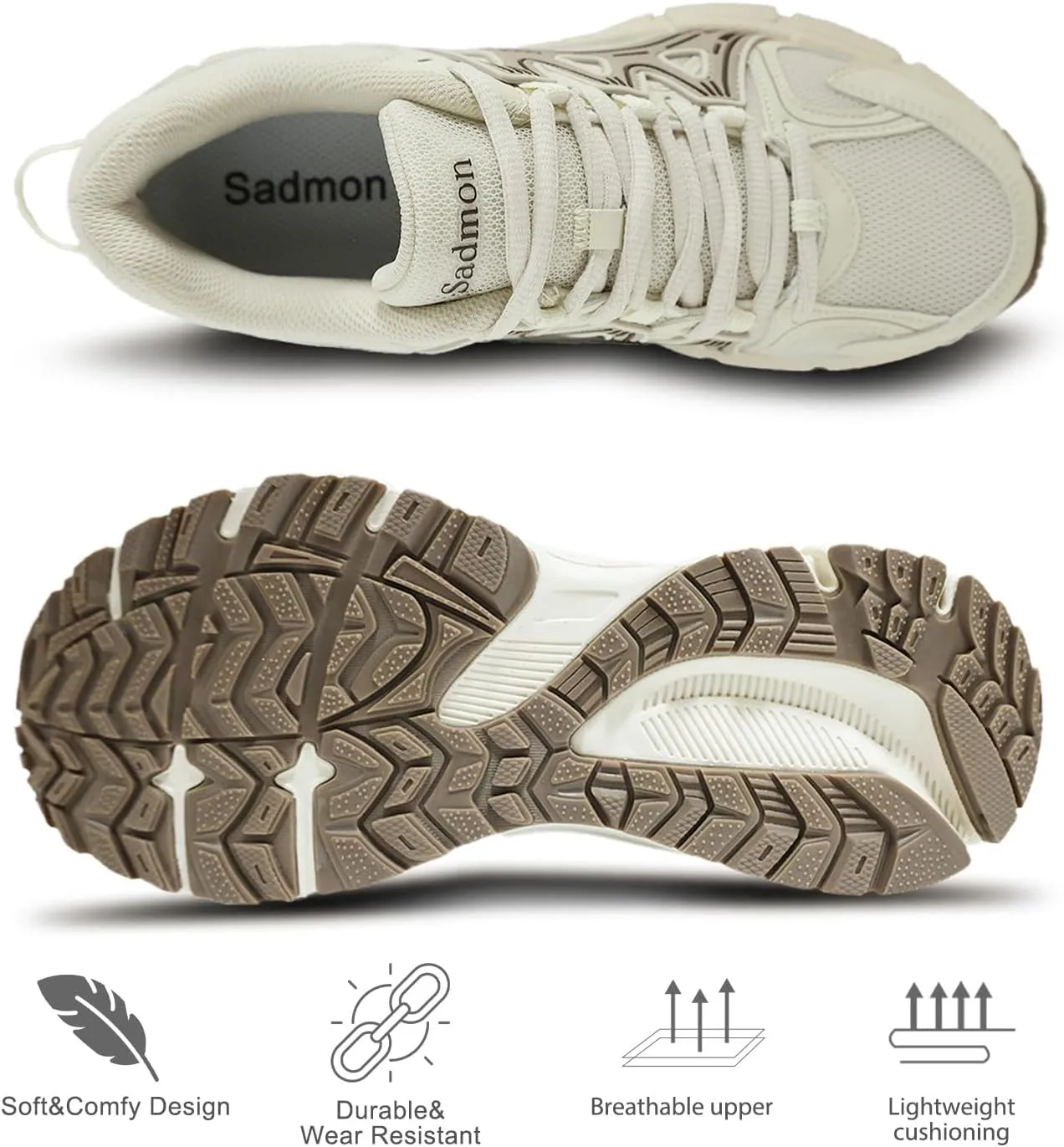 Women's Non-Slip Trail Running Shoes Support Sneakers Tennis Shoes Casual Walking Sneakers