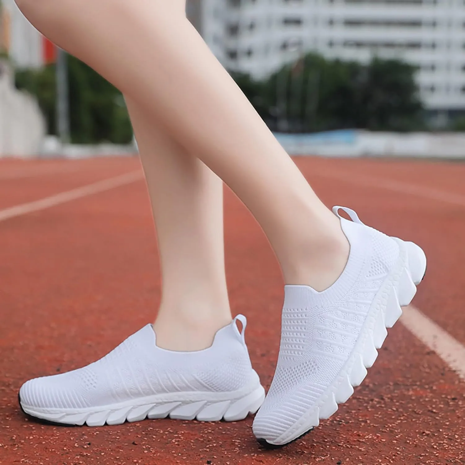 Women's Slip-on Shoes Wide Width Sneakers Hands Free Running Shoes for Women Wide Woman Shoes Casual Women's Fashion Sneakers Red Tennis Shoe Loafers Dress Shoe