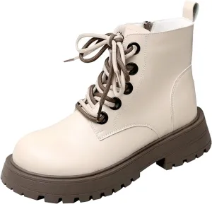 Womens Wide Width Snow Boots with Zipper Thickening Womens Winter Hiking Shoes