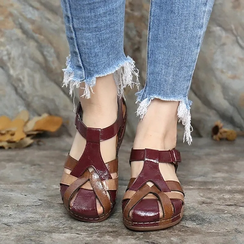 Yeknu Fashion Women Sandals Waterproo Sli On Round Female Slippers Casual Comfortable Outdoor Fashion Sunmmer Plus Size Shoes Women
