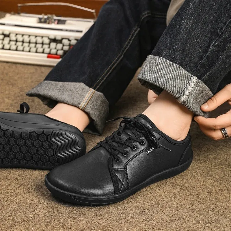 Zero Drop Wide Fit Leather Sneakers