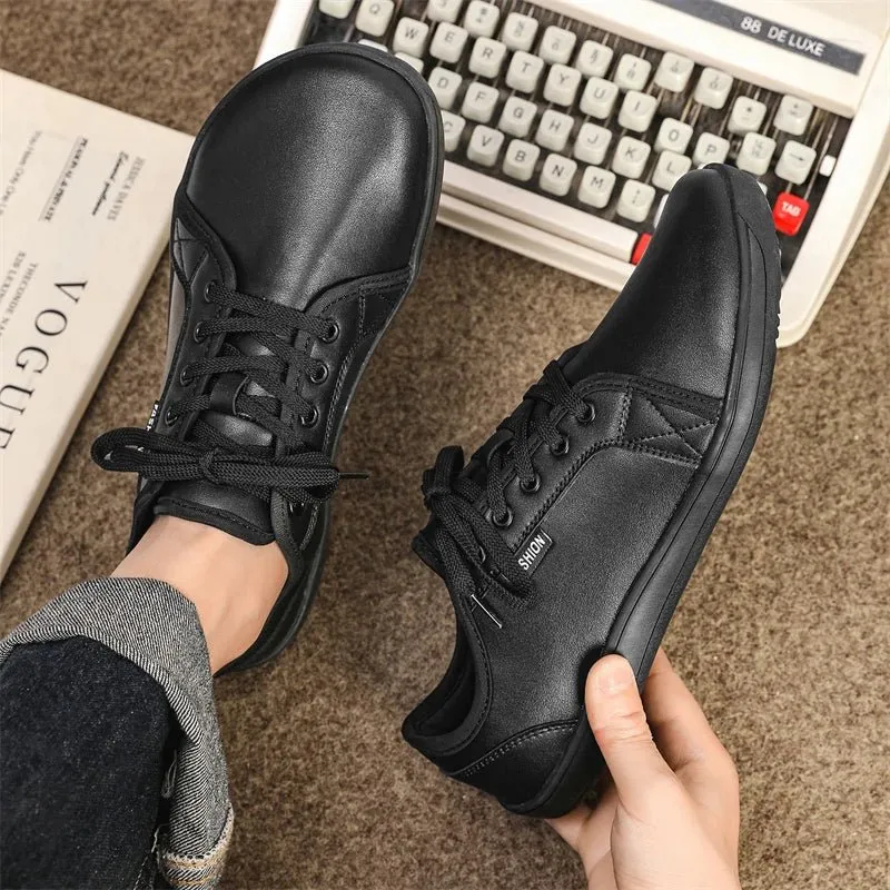 Zero Drop Wide Fit Leather Sneakers