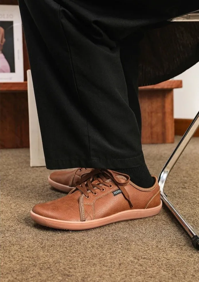 Zero Drop Wide Fit Leather Sneakers