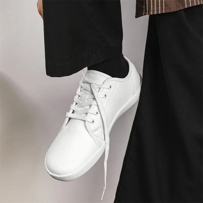 Zero Drop Wide Fit Leather Sneakers