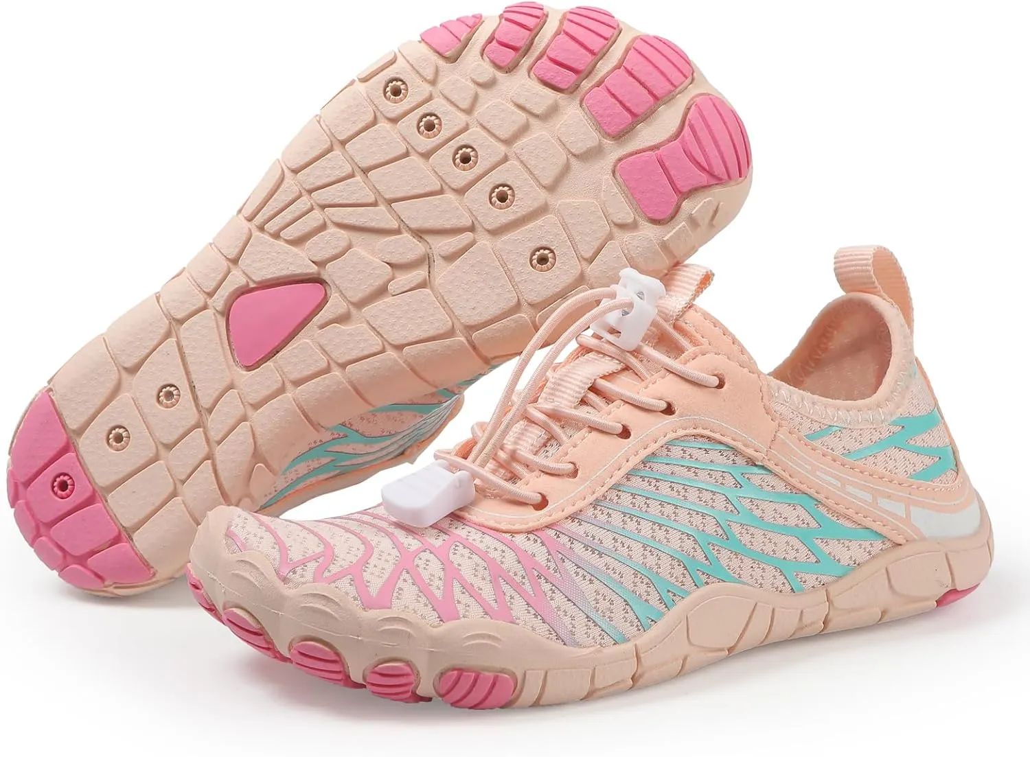 ZWRXW Barefoot Shoes Kids Boys Girls Toddler Shoes Wide Toe Box and Quick-Dry Sand Toddler Breathable Sneakers Tennis Non-Slip Hiking Footwear Comfort Anti-Slip Walking Sneakers